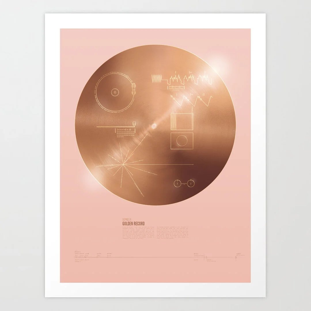 Voyager Golden Record - Variant — Matt Twombly - Illustration and